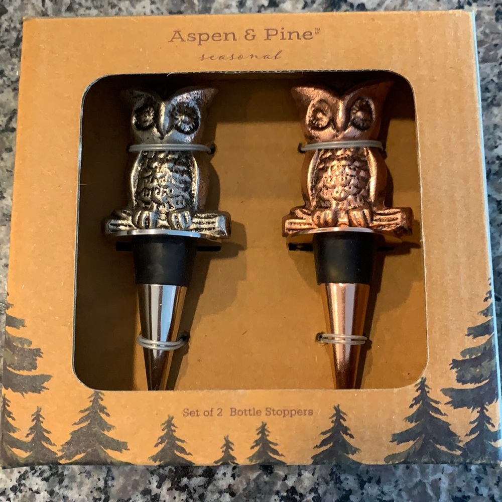 Aspen & Pine Silver/Copper Bottle Stoppers